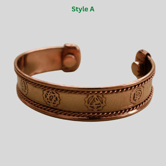 Copper Bracelet - Chakra Print image 0