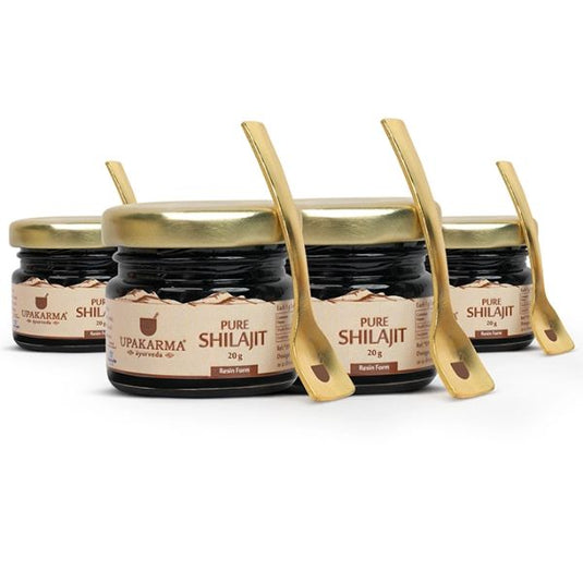 Pure Himalayan Shilajit Resin 20gm - Pack of 4 image