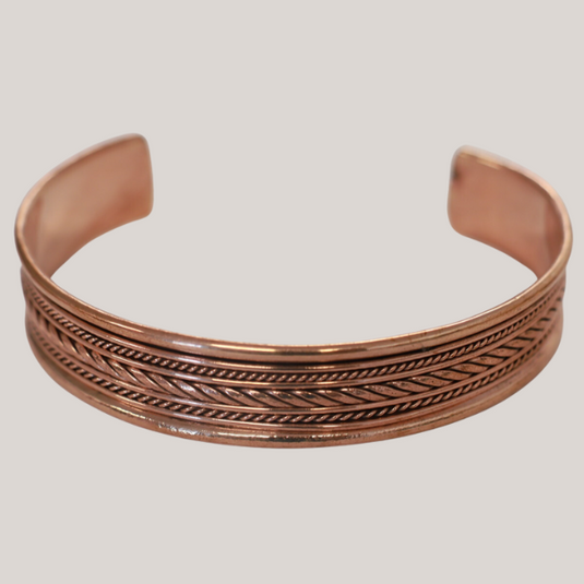 Copper Bracelet - Double Twist Design image 0