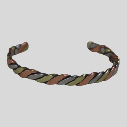 Copper Bracelet - 3 Tone Twist image 0