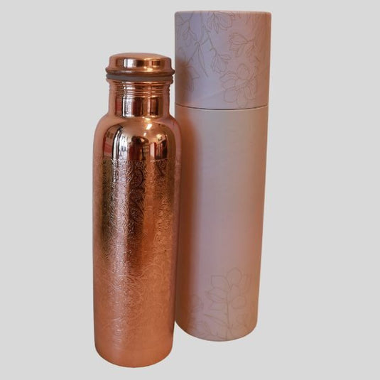 Pure Copper Bottle (Embossed Gloss) image 1