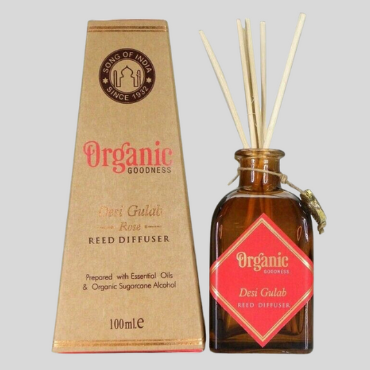 Organic Goodness Reed Diffuser 100ml - Desi Gulab/Rose image 0