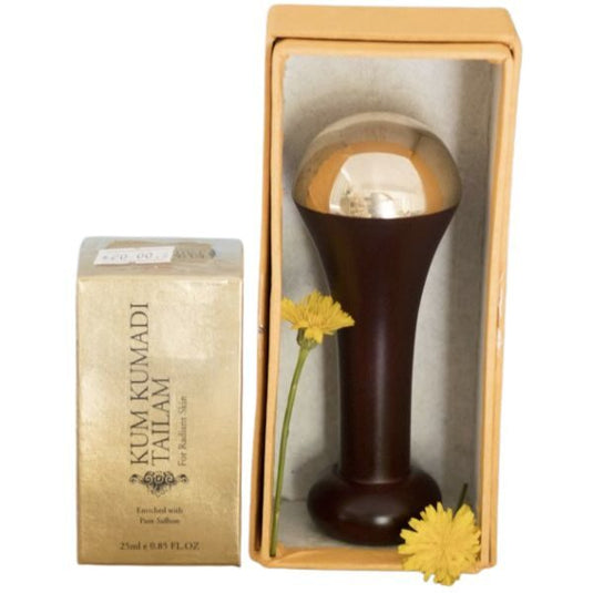 Kansa Wand Face Massage with Kumkumadi Tailam image 0
