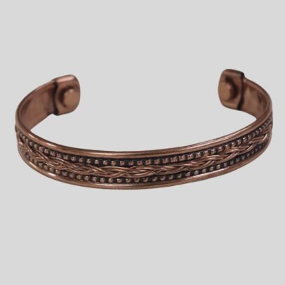 Copper Bracelet - Traditional Twist Pattern image 0