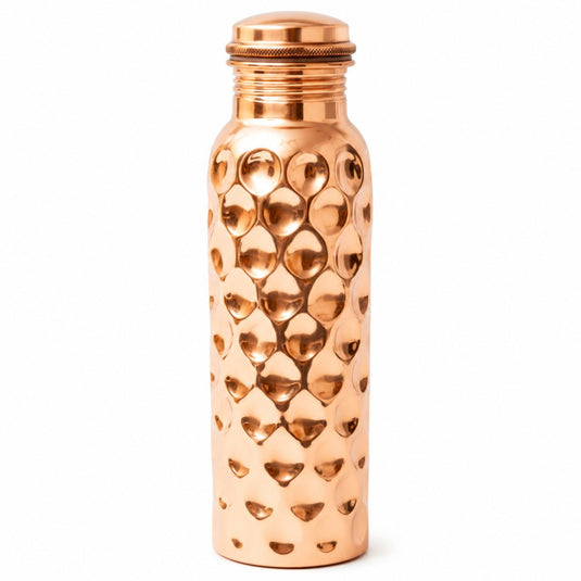 Copper Water Bottle 650 ML, Baby Diamond