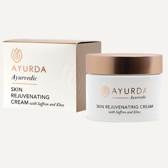 Ayurvedic Skin Rejuvenating Cream with Saffron & Khus – 50g image 0