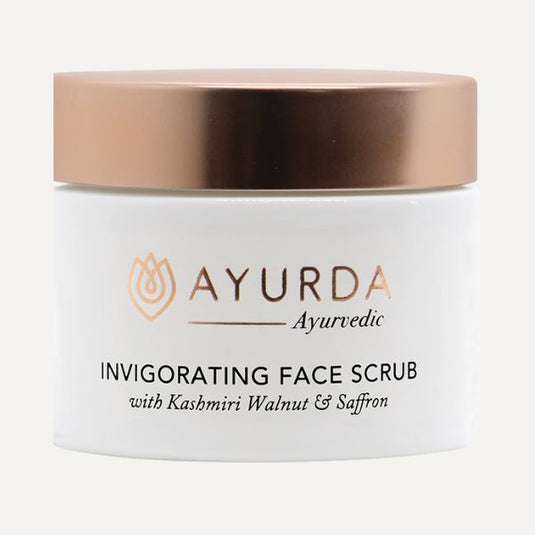 Ayurvedic Face Scrub with Kashmiri Walnut & Saffron – 50g image 0