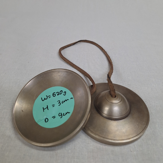 Tibetan Vibrational Bronze Cymbals "Tingsa" (Type C) – 620g image 1