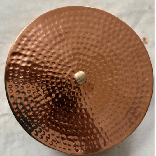 Pure Copper Hammered Masala/Spice Container Box image 2