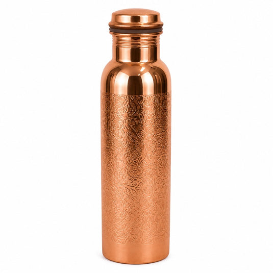 Pure Copper Bottle (Embossed Gloss)