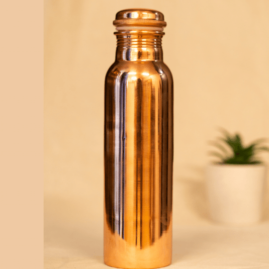 Copper Water Bottle Plain (950ml) image 0